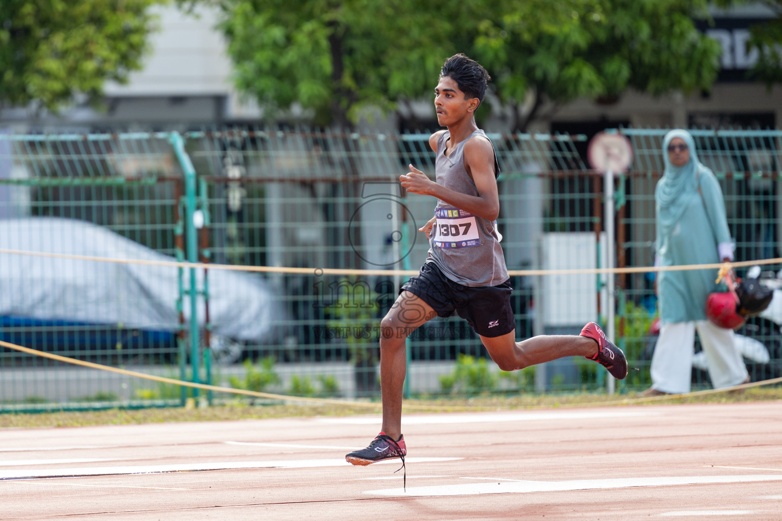 Day 2 of MWSC Interschool Athletics Championships 2024 held in Hulhumale Running Track, Hulhumale, Maldives on Sunday, 10th November 2024. 
Photos by:  Hassan Simah / Images.mv