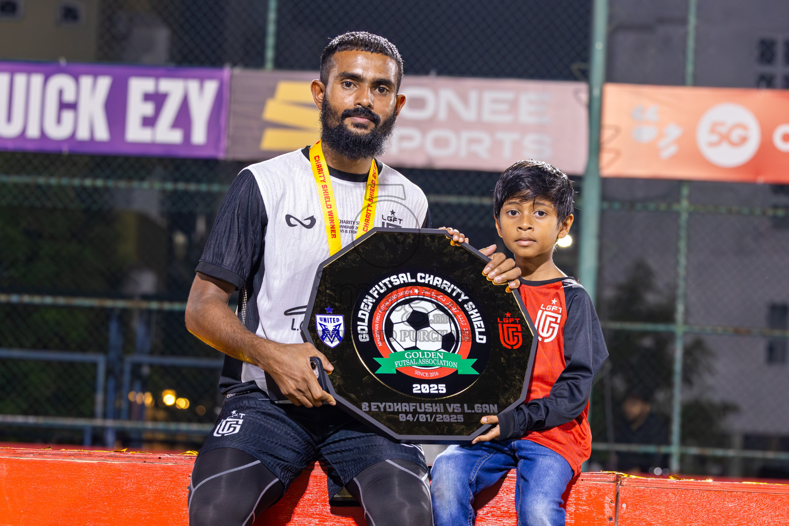 Opening of Golden Futsal Challenge 2025 with Charity Shield Match between L.Gan vs B.Eydhafushi was held on Saturday, 4th January 2025, in Hulhumale', Maldives Photos: Ismail Thoriq / images.mv