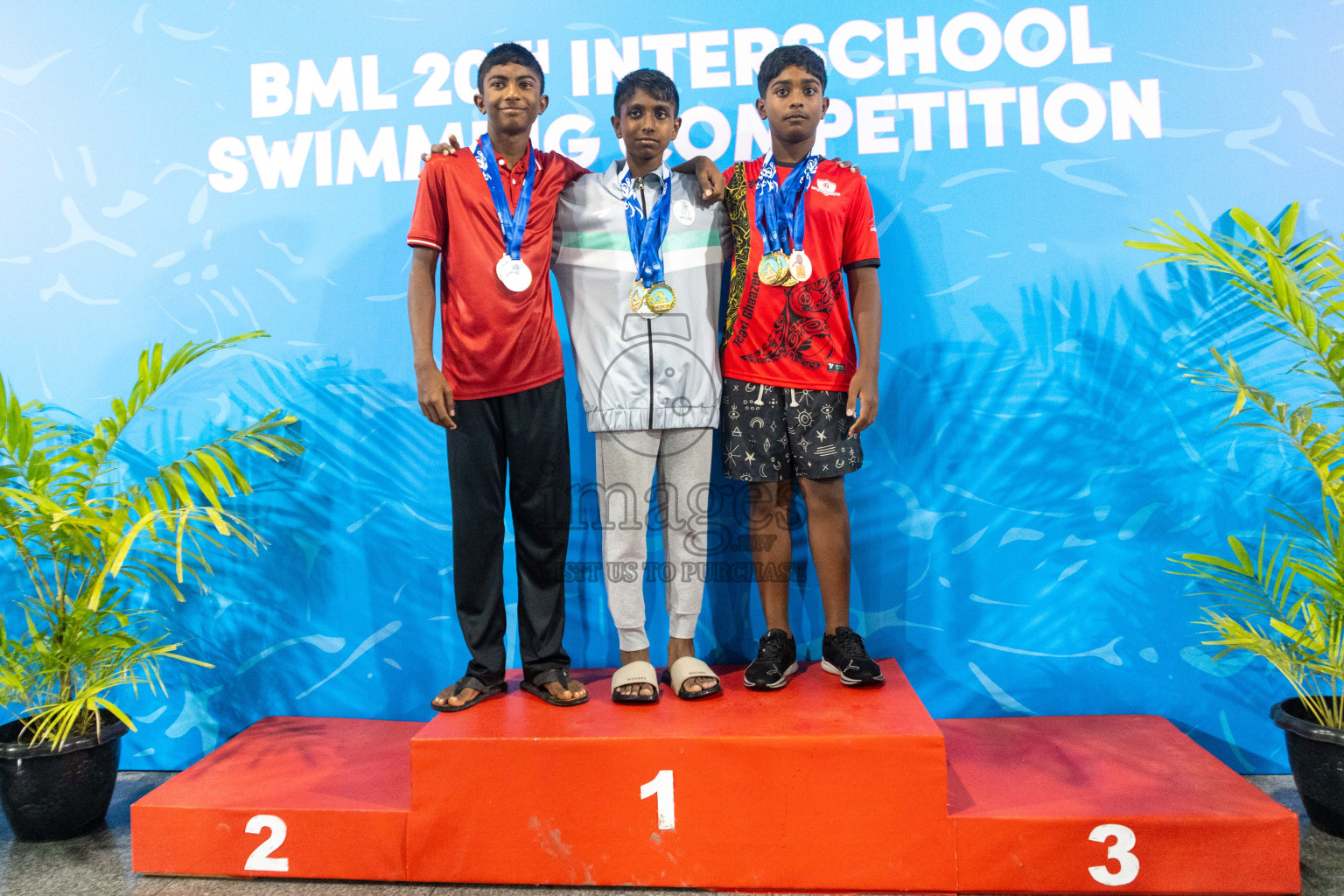 Day 4 of 20th Inter-school Swimming Competition 2024 held in Hulhumale', Maldives on Tuesday, 15th October 2024. Photos: Ismail Thoriq / images.mv