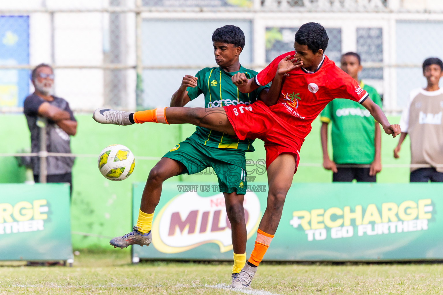 Day 5 of MILO Academy Championship 2025 (U14) was held on Monday, 3rd November 2025 at Henveiru Football Grounds, Male', Maldives . Photos: Nausham Waheed / images.mv