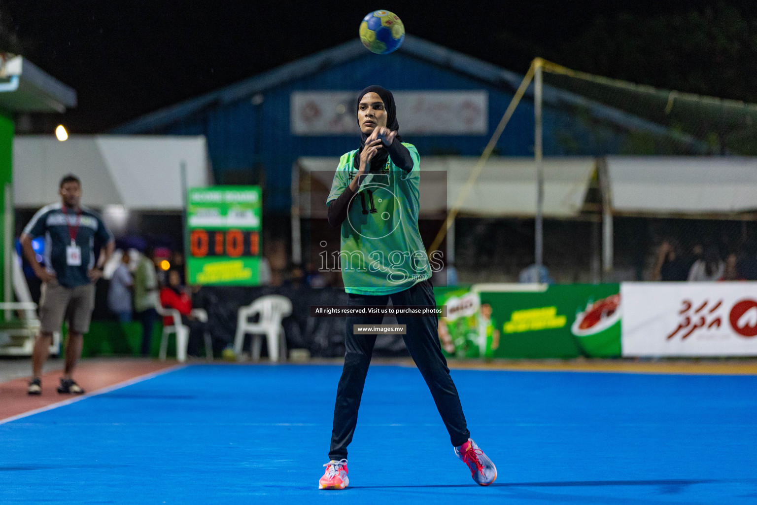 Quarter Final of 7th Inter-Office/Company Handball Tournament 2023, held in Handball ground, Male', Maldives on Friday, 20th October 2023 Photos: Nausham Waheed/ Images.mv