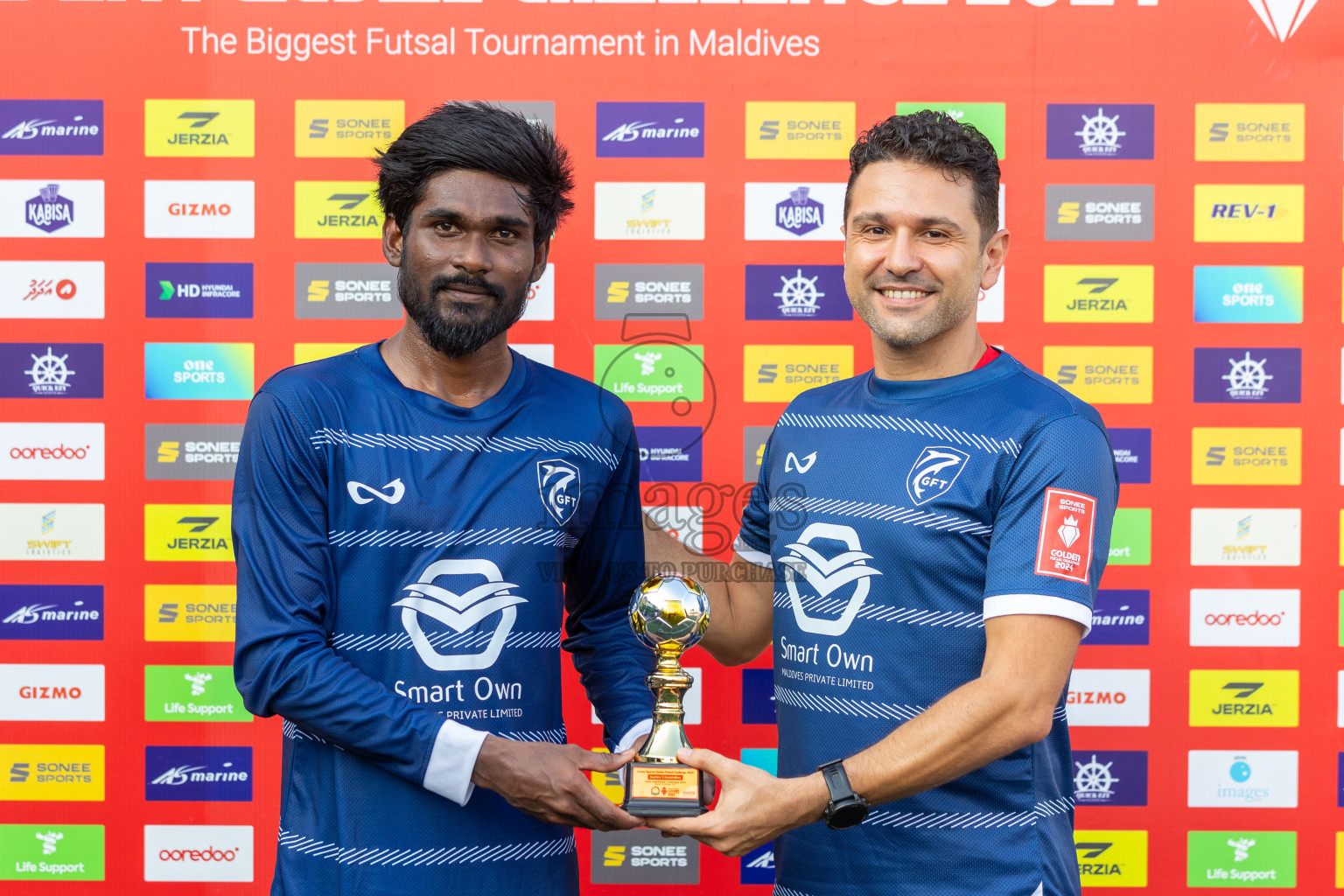 K Gaafaru vs K Kaashidhoo in Day 19 of Golden Futsal Challenge 2024 was held on Friday, 2nd February 2024, in Hulhumale', Maldives
Photos: Ismail Thoriq / images.mv