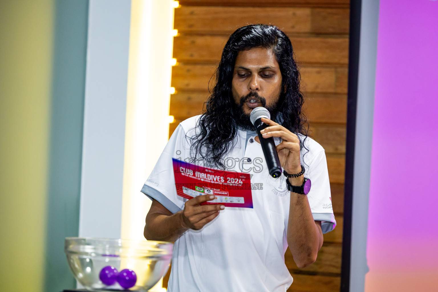 Draw Ceremony of Club Maldives 2024 held in Hulhumale', Maldives on Wednesday, 28th August 2024. Photos: Nausham Waheed / images.mv