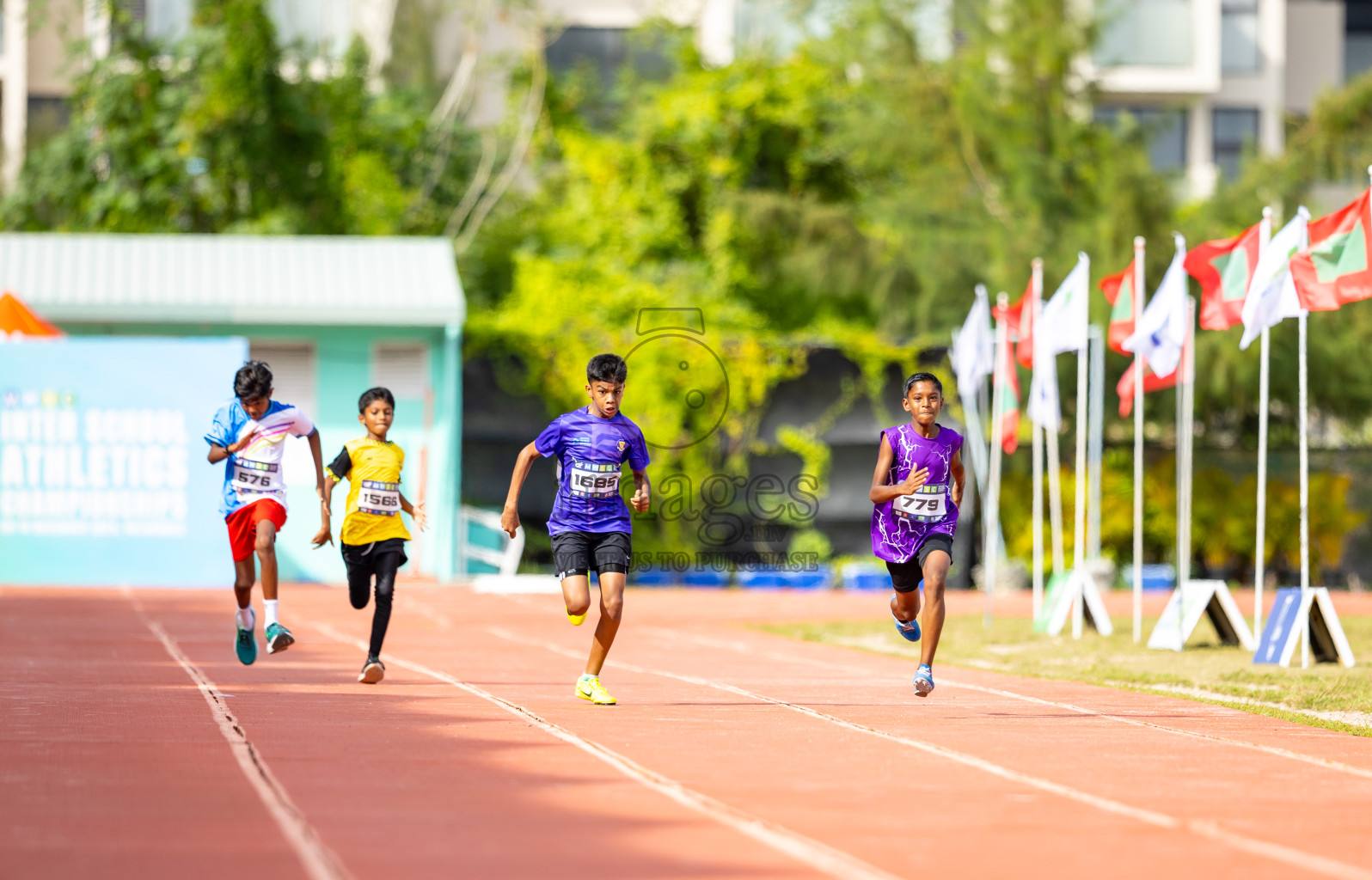 Day 2 of MWSC Interschool Athletics Championships 2024 held in Hulhumale Running Track, Hulhumale, Maldives on Sunday, 10th November 2024. Photos by: Ismail Thoriq / Images.mv