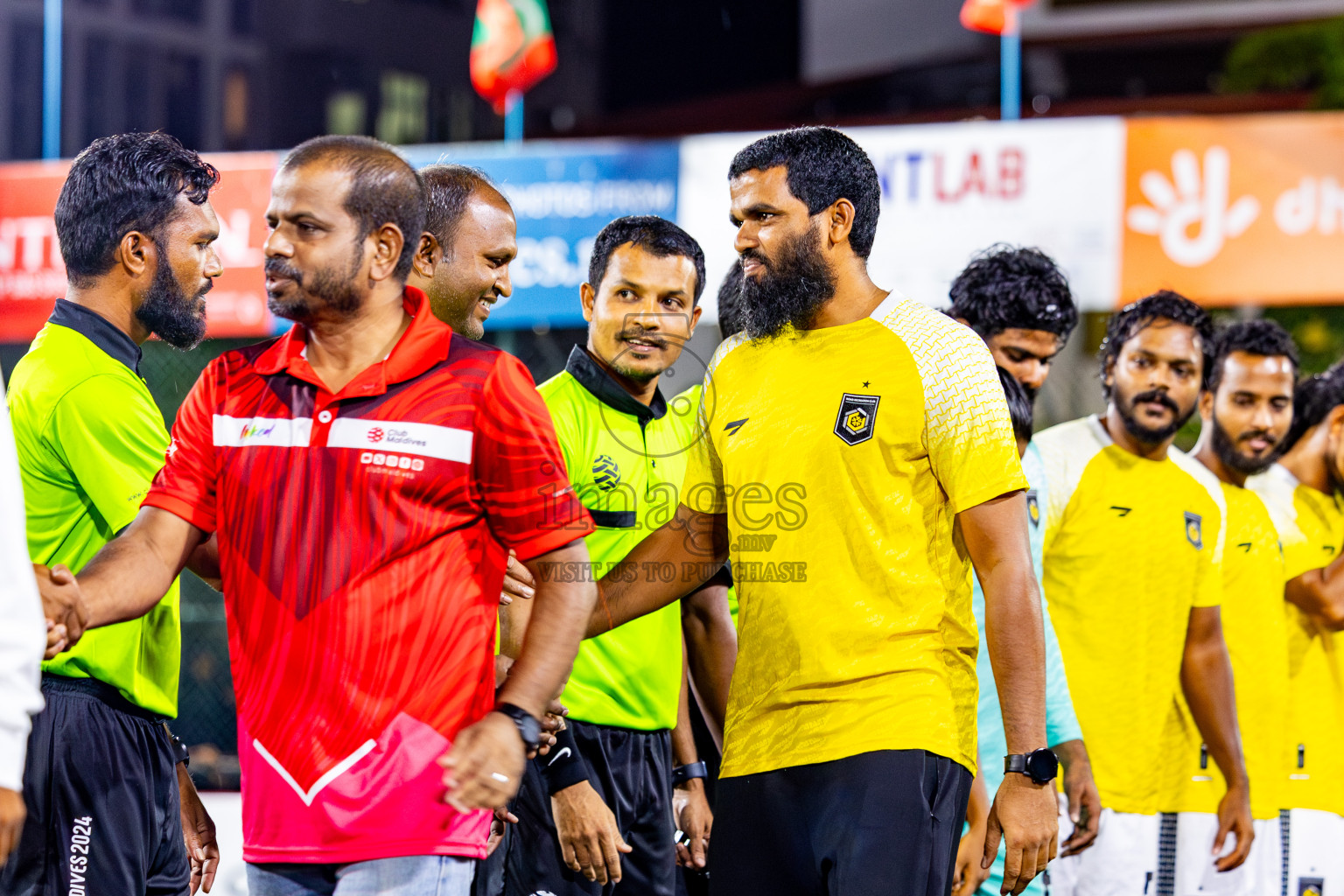 Dhiraagu vs RRC in Quarter Finals of Club Maldives Cup 2024 held in Rehendi Futsal Ground, Hulhumale', Maldives on Friday, 11th October 2024. Photos: Nausham Waheed / images.mv