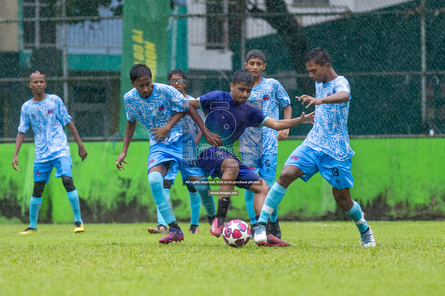 Day 1 of MILO Academy Championship 2023 (u14) was held in Henveyru Stadium Male', Maldives on 3rd November 2023. Photos: Nausham Waheed / images.mv