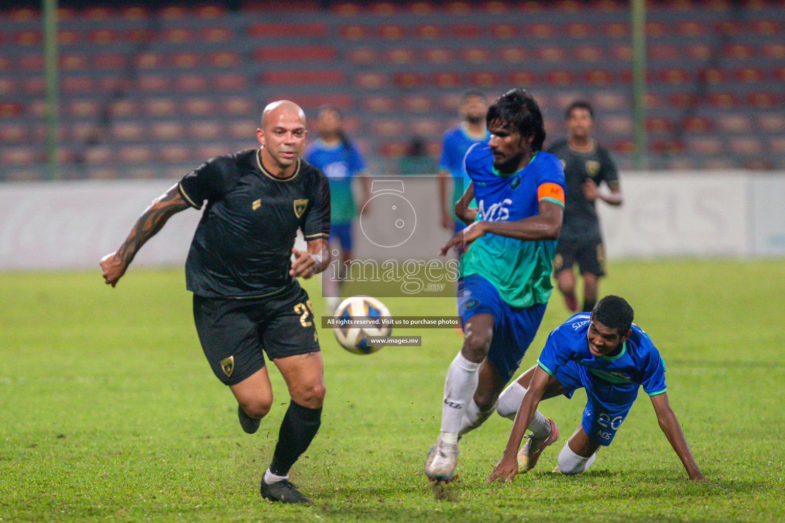 President's Cup 2023 - Club Eagles vs Super United Sports, held in National Football Stadium, Male', Maldives  Photos: Mohamed Mahfooz Moosa/ Images.mv