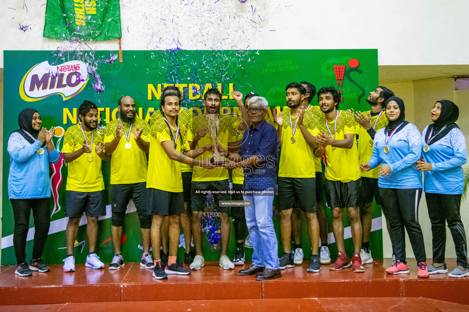 Kulhudhuffushi Youth & R.C vs Club Matrix in the Finals of Milo National Netball Tournament 2021 held on 4th December 2021 in Male', Maldives Photos: Ismail Thoriq, Maanish / images.mv