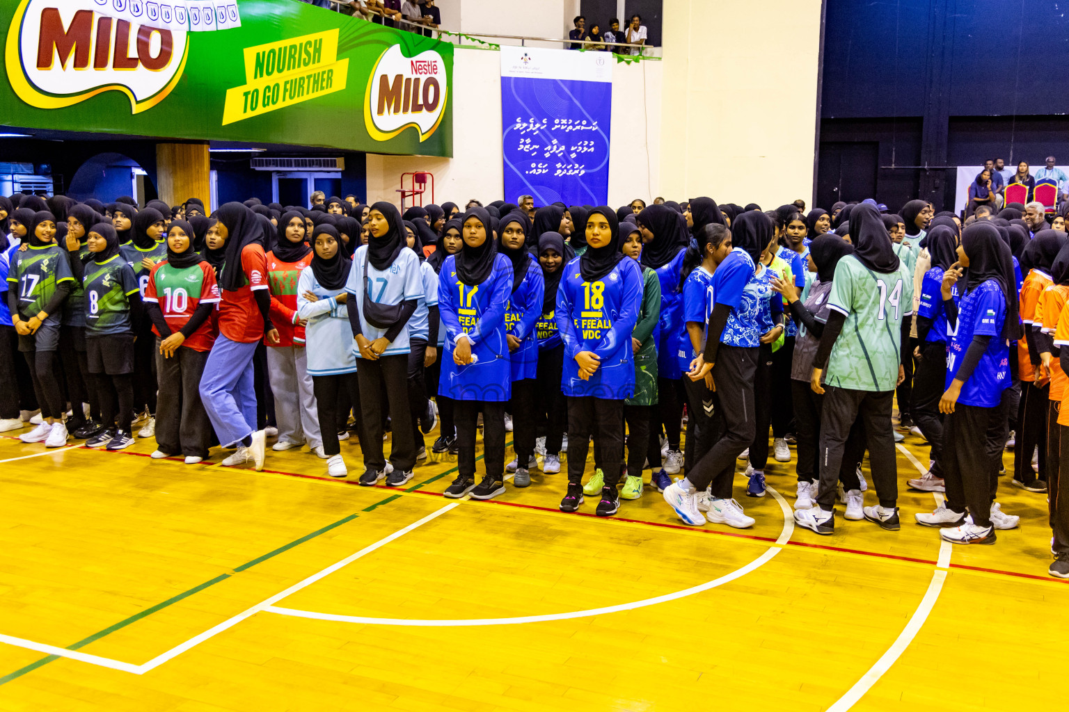 Finals of Interschool Volleyball Tournament 2024 was held in Social Center at Male', Maldives on Friday, 6th December 2024. Photos: Nausham Waheed / images.mv