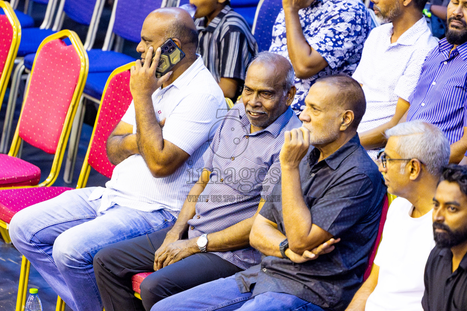 Dhivehi Sifainge Club vs Huraa Community Club in Semi Finals of MILO VAM Cup 2025 held in Male', Maldives on Tuesday, 1st July 2025 at Social Center Indoor Hall Photos By: Nausham Waheed / images.mv