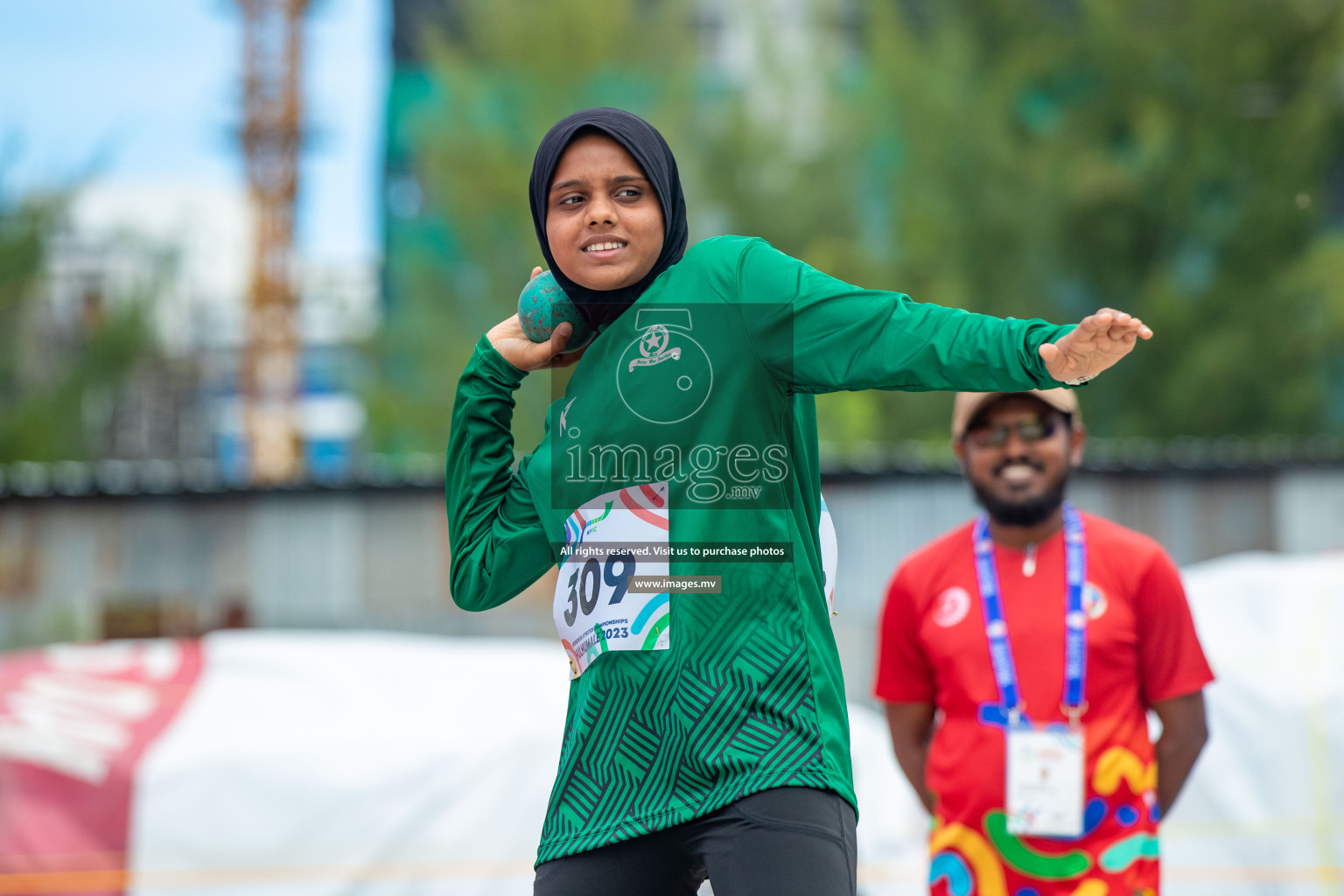 Day two of Inter School Athletics Championship 2023 was held at Hulhumale' Running Track at Hulhumale', Maldives on Sunday, 15th May 2023. Photos: Nausham Waheed / images.mv