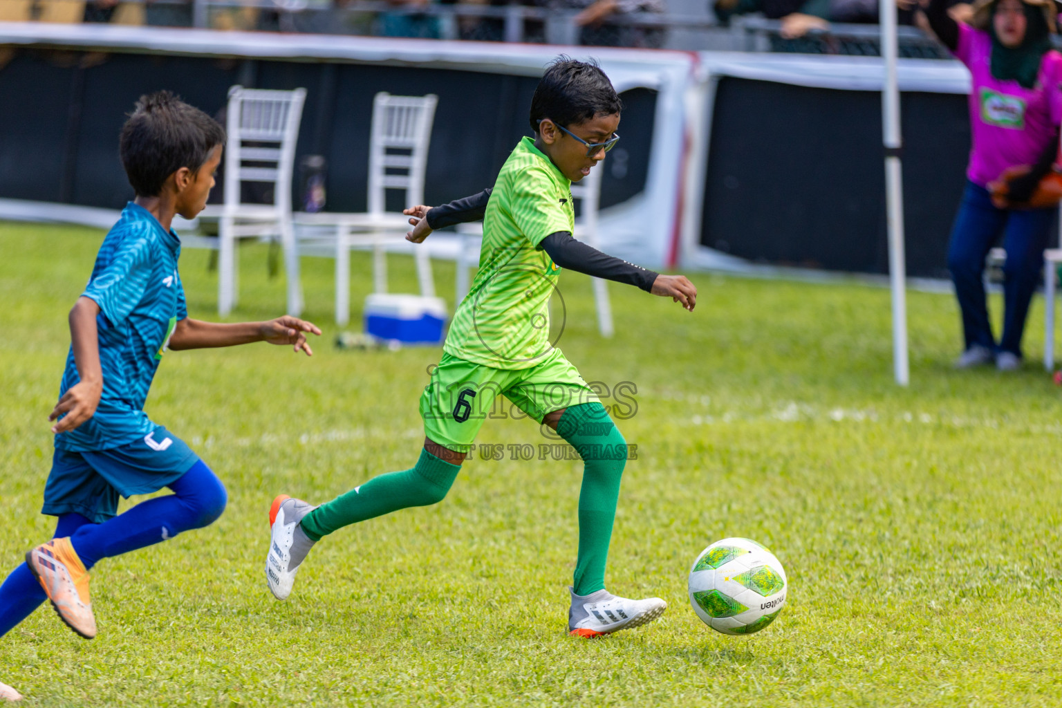 Day 2 of MILO Kids Football Fiesta was held at National Stadium in Male', Maldives on Saturday, 24th February 2024.