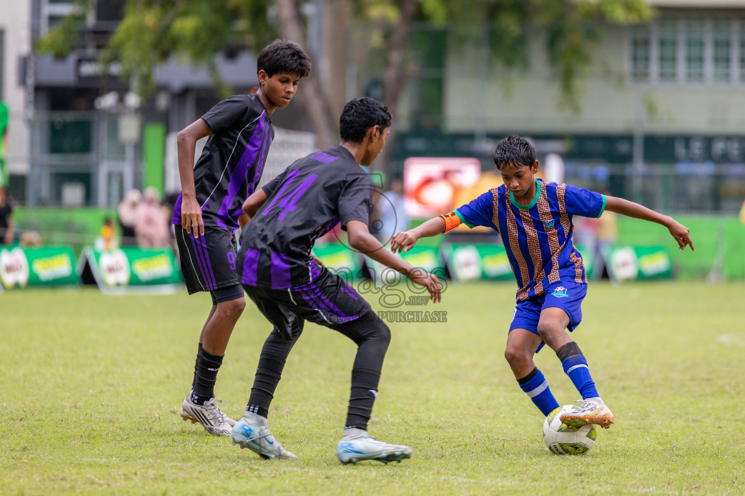 Day 2 of MILO Academy Championship 2025 (U14) was held on Friday, 31st October 2025 at Henveiru Football Grounds, Male', Maldives . 
Photos: Hassan Simah / images.mv