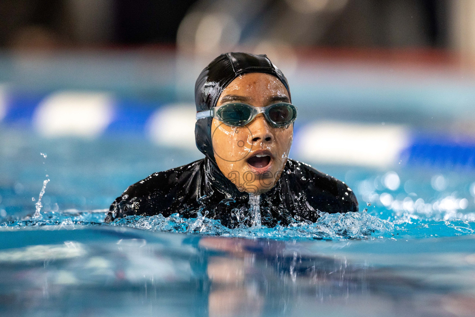 Day 1 of 20th Inter-school Swimming Competition 2024 held in Hulhumale', Maldives on Saturday, 12th October 2024. Photos: Ismail Thoriq / images.mv