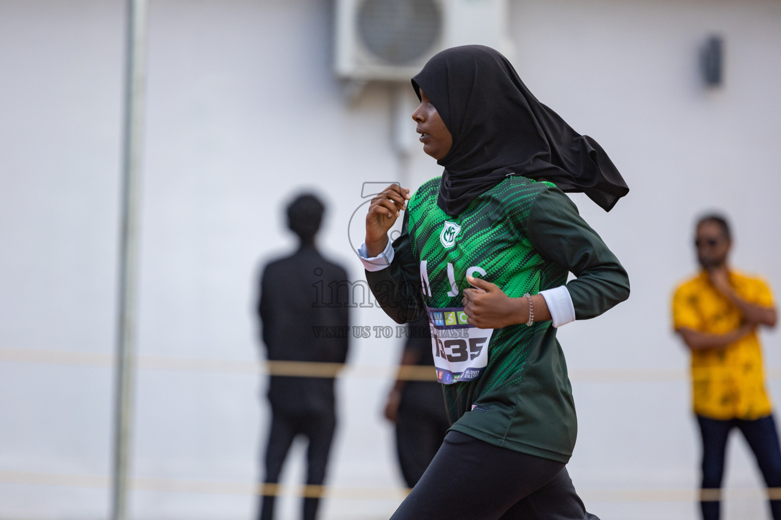 Day 1 of MWSC Interschool Athletics Championships 2024 held in Hulhumale Running Track, Hulhumale, Maldives on Saturday, 9th November 2024. 
Photos by: Ismail Thoriq, Hassan Simah / Images.mv