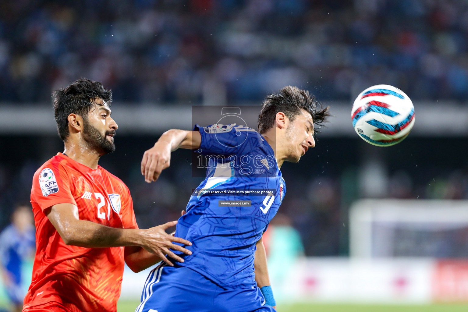 Kuwait vs India in the Final of SAFF Championship 2023 held in Sree Kanteerava Stadium, Bengaluru, India, on Tuesday, 4th July 2023. Photos: Nausham Waheed, Hassan Simah / images.mv