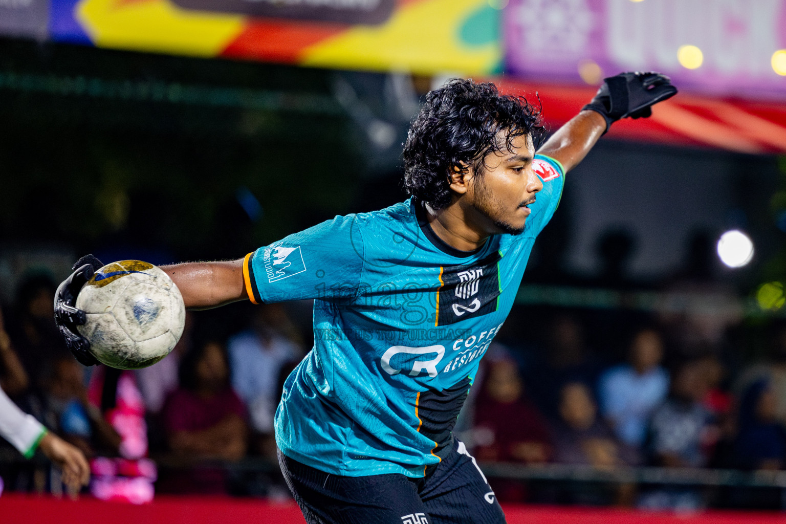 Gdh Gadhdhoo vs S Hithadhoo in zone round Day 30 of Golden Futsal Challenge 2025 was held on Monday , 3rd February 2025, in Hulhumale', Maldives. Photos: Nausham Waheed / images.mv