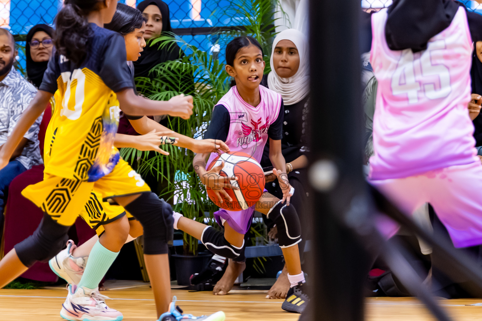 Day 3 of Milo 5 x 5 Junior Challenge 2025 - Basketball tournament held in Basketball Training Center, Male', Maldives on Saturday, 11th October 2025. Photos by: Nausham Waheed, Hassan Simah / Images.mv