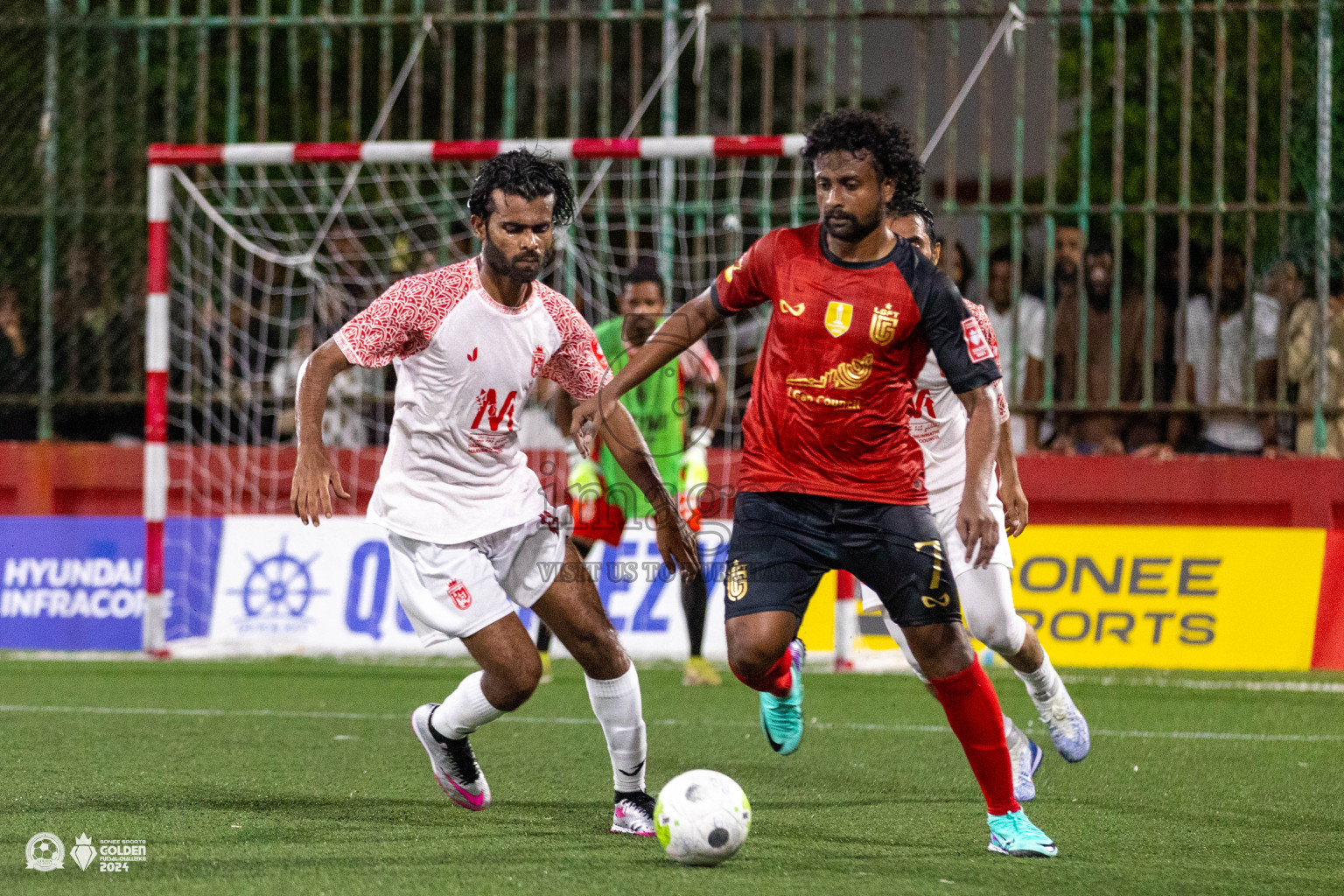 L Maavah vs L Gan in Day 7 of Golden Futsal Challenge 2024 was held on Saturday, 20th January 2024, in Hulhumale', Maldives Photos: Ismail Thoriq / images.mv