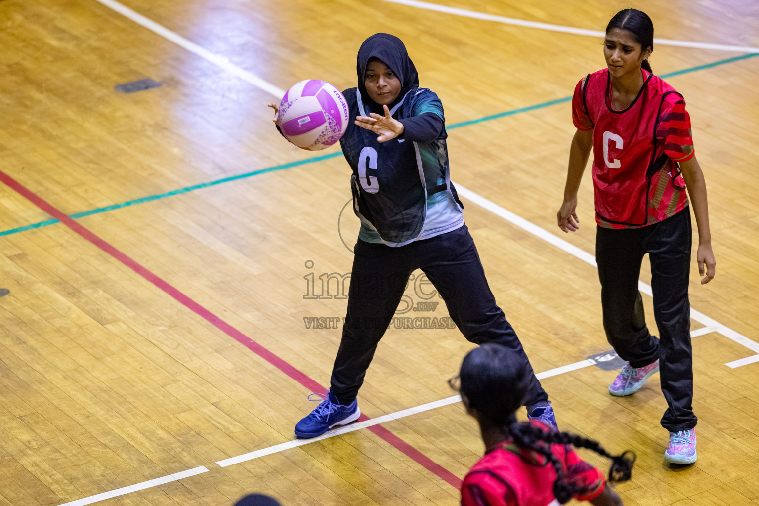 Day 13 of 26th Inter-School Netball Tournament 2025 was held in Social Center Indoor Hall on Saturday, 1st November 2025. 
Photos: Hassan Simah / images.mv