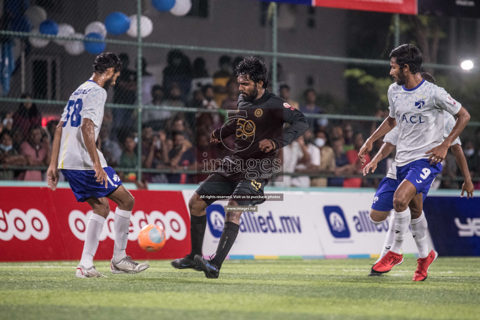 Prison Club vs MACL in the Quarter Finals of Club Maldives 2021 held at Hulhumale;, on 12th December 2021 Photos: Nausham / images.mv