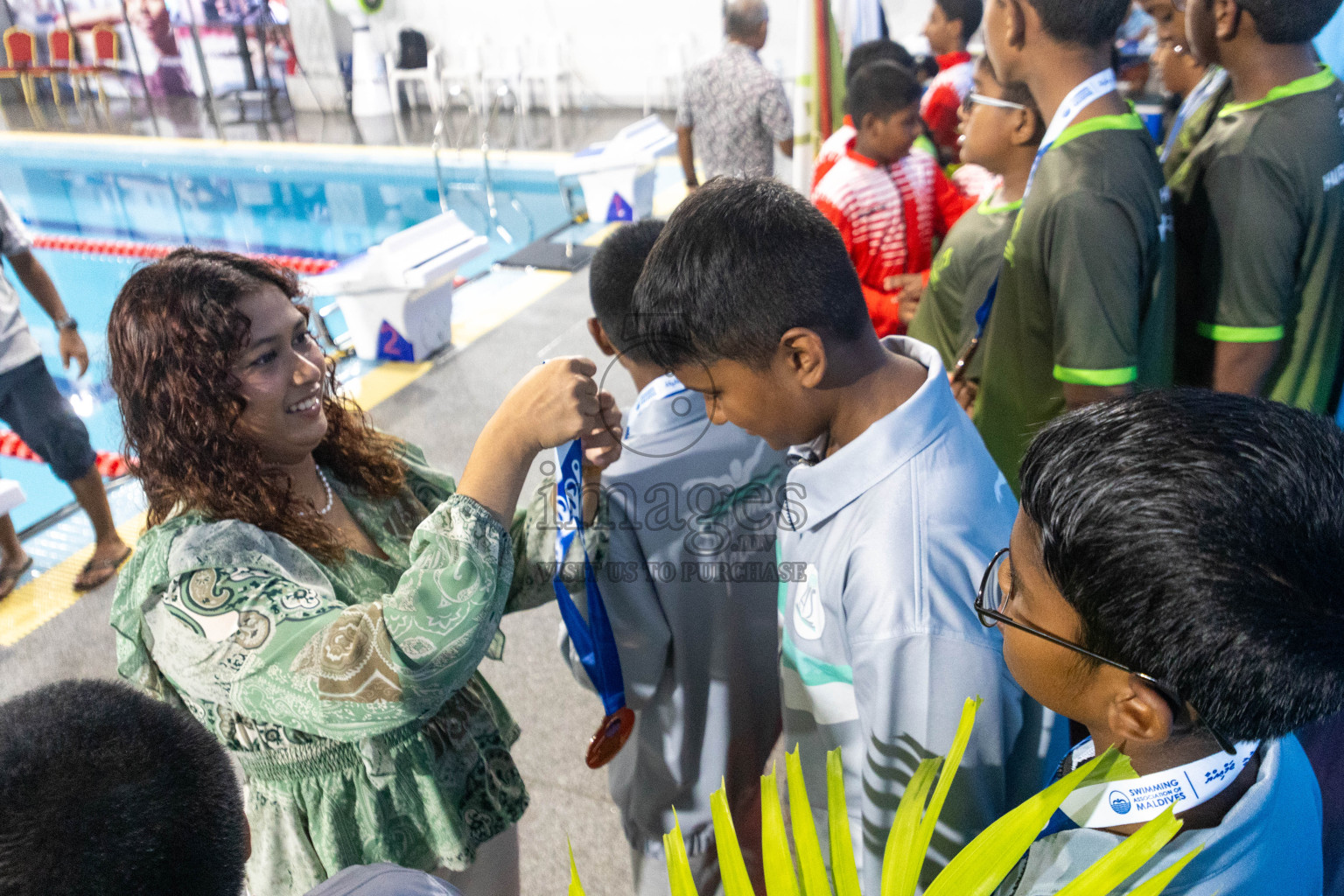 Day 4 of 20th Inter-school Swimming Competition 2024 held in Hulhumale', Maldives on Tuesday, 15th October 2024. Photos: Ismail Thoriq / images.mv