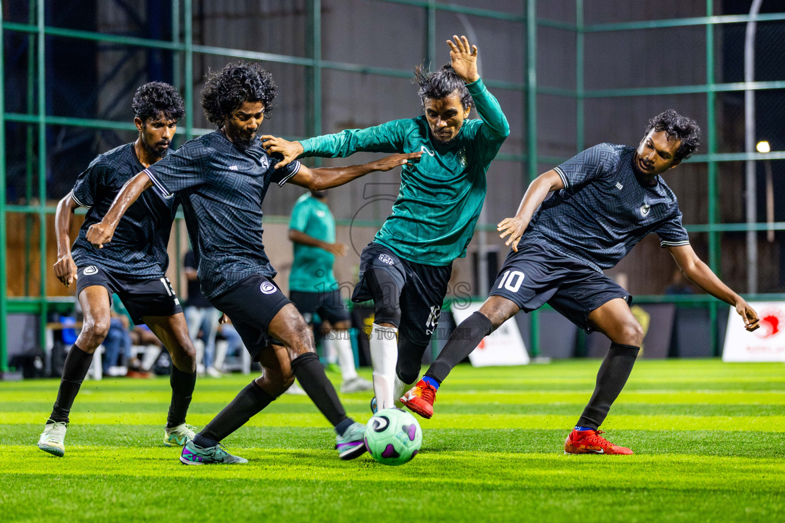 Fasgangu SC vs Green Lakers in Day 7 of BG Futsal Challenge 2024 was held on Monday, 18th March 2024, in Male', Maldives Photos: Nausham Waheed / images.mv