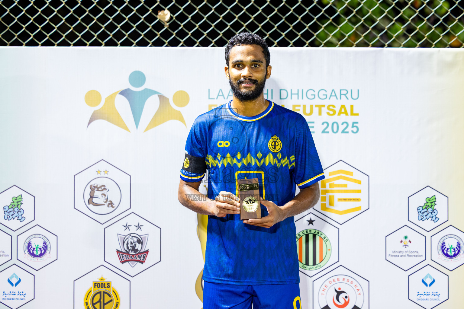 J Kovi Goani vs Fools SC in Day 2 of Laamehi Dhiggaru Ekuveri Futsal Challenge 2025 was held on Friday, 25th July 2025, at Dhiggaru Futsal Ground, Dhiggaru, Maldives Photos: Nausham Waheed  / images.mv