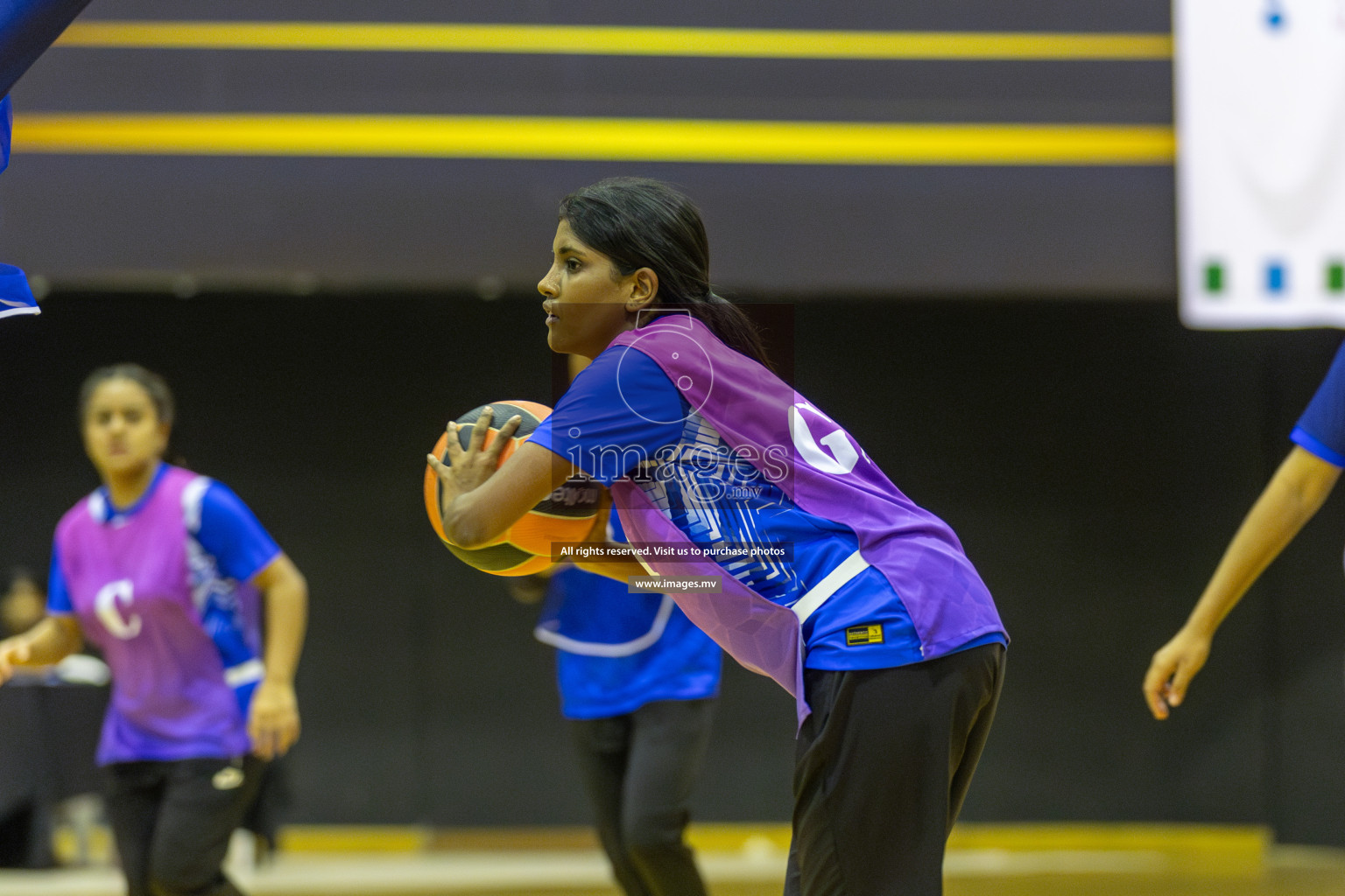 Day 11 of 24th Interschool Netball Tournament 2023 was held in Social Center, Male', Maldives on 6th November 2023. Photos: Mohamed Mahfooz Moosa / images.mv