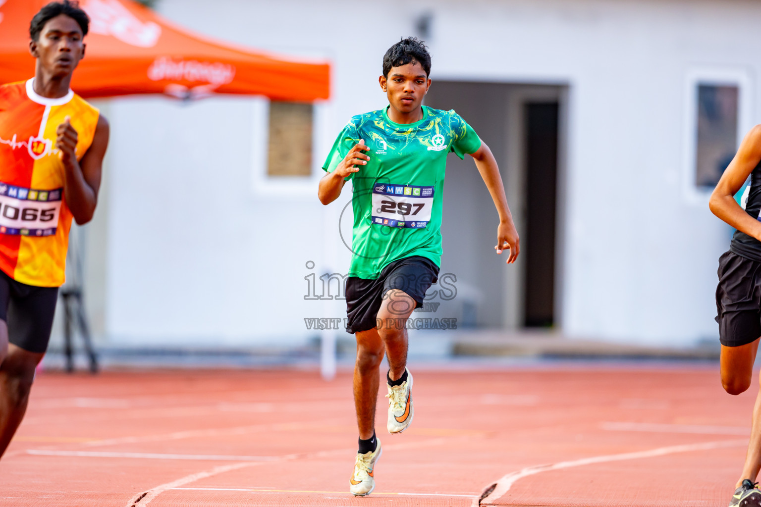 Day 5 of MWSC Interschool Athletics Championships 2024 held in Hulhumale Running Track, Hulhumale, Maldives on Wednesday, 13th November 2024. Photos by: Nausham Waheed / Images.mv