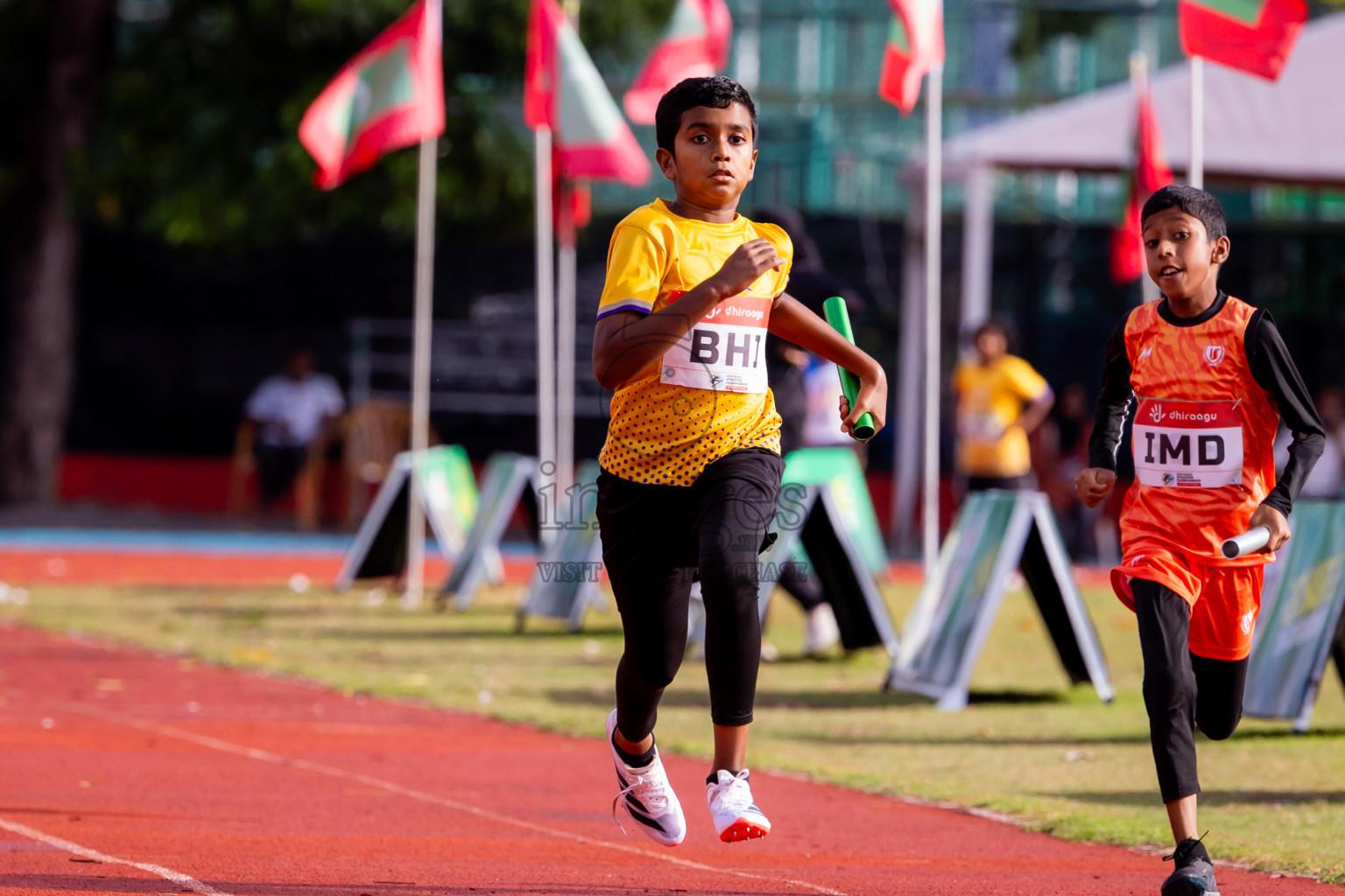 Day 6 of Inter-school Athletics Championship 2025 held in Ekuveni Synthetic Track, Male', Maldives on Sunday, 12th October 2025. Photos by: Nausham Waheed / Images.mv