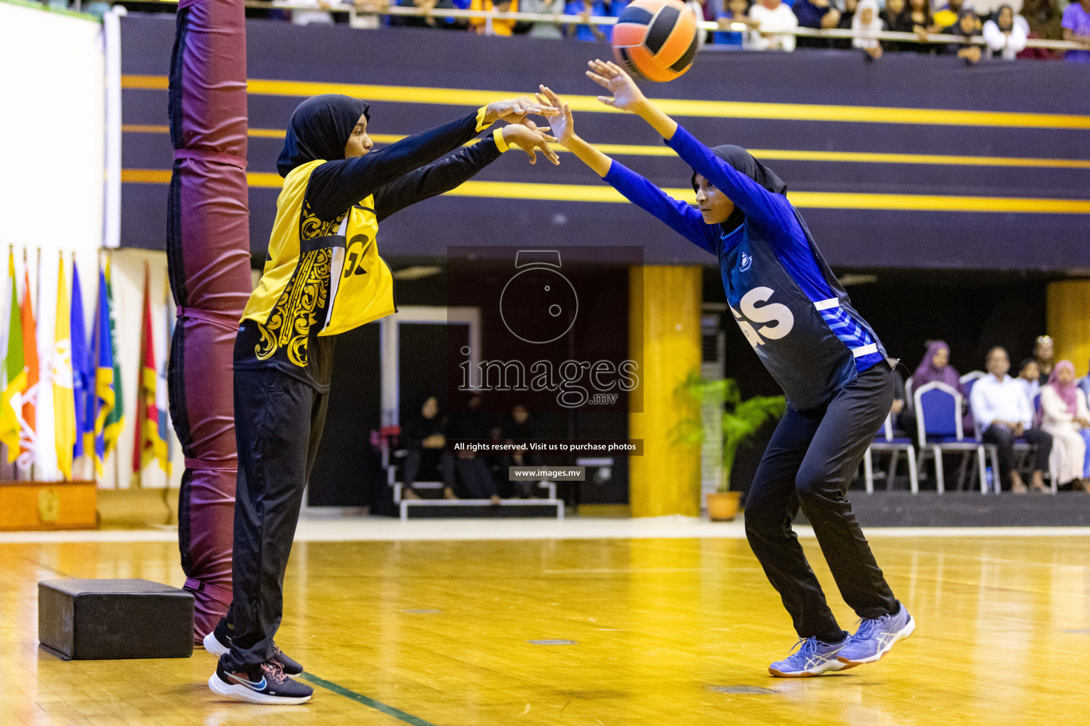 24th Interschool Netball Tournament 2023 was held in Social Center, Male', Maldives on 27th October 2023. Photos: Nausham Waheed / images.mv