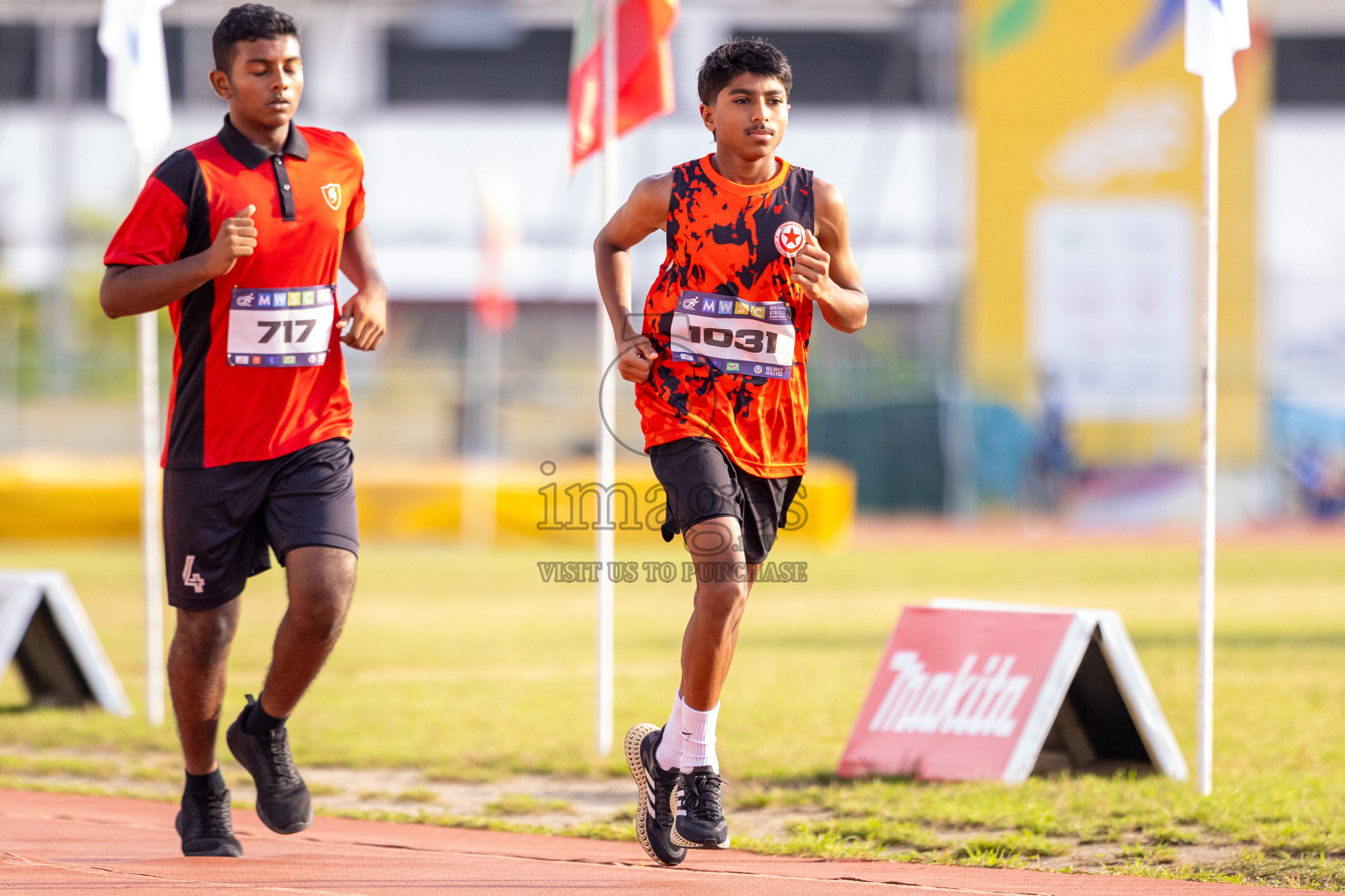 Day 5 of MWSC Interschool Athletics Championships 2024 held in Hulhumale Running Track, Hulhumale, Maldives on Wednesday, 13th November 2024. Photos by: Raif Yoosuf / Images.mv