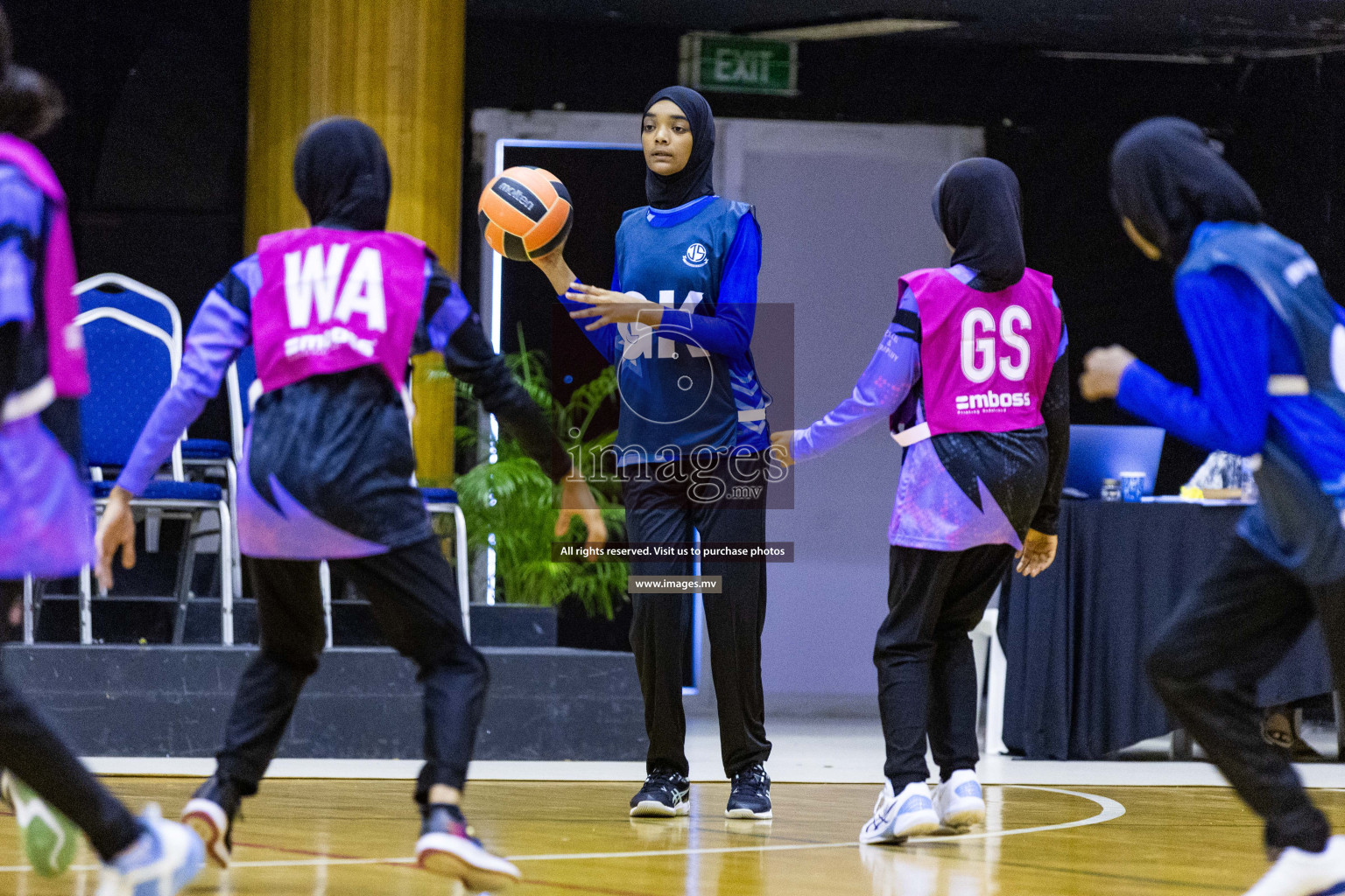 Day3 of 24th Interschool Netball Tournament 2023 was held in Social Center, Male', Maldives on 29th October 2023. Photos: Nausham Waheed, Mohamed Mahfooz Moosa / images.mv