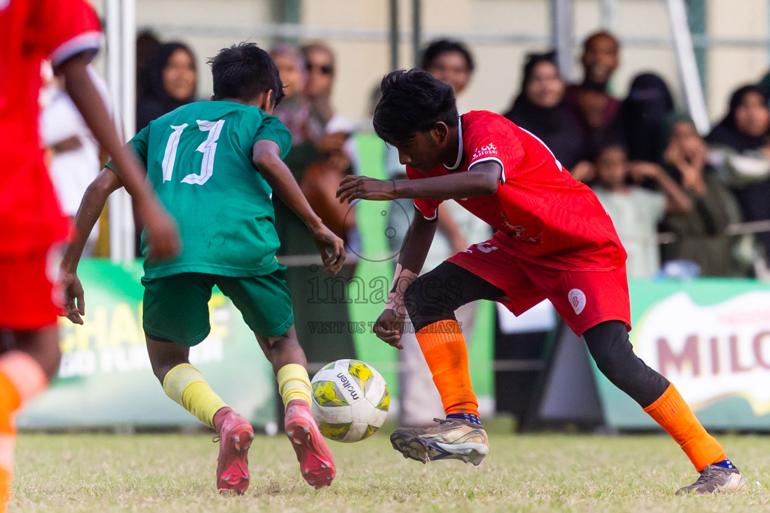 Day 5 of MILO Academy Championship 2025 (U14) was held on Monday, 3rd November 2025 at Henveiru Football Grounds, Male', Maldives . Photos: Nausham Waheed / images.mv