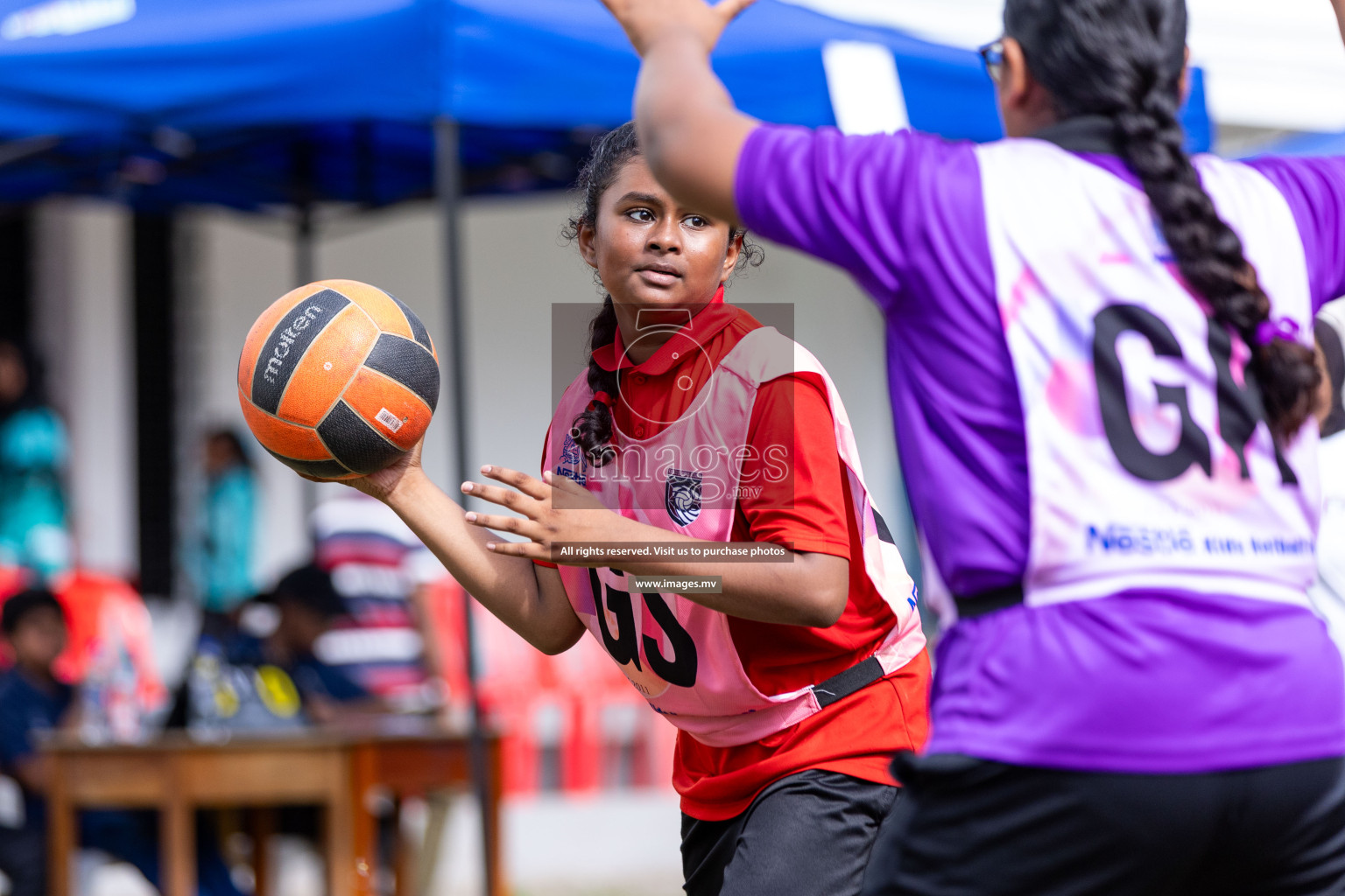 Day 2 of Nestle' Kids Netball Fiesta 2023 held in Henveyru Stadium, Male', Maldives on Thursday, 1st December 2023. Photos by Nausham Waheed / Images.mv