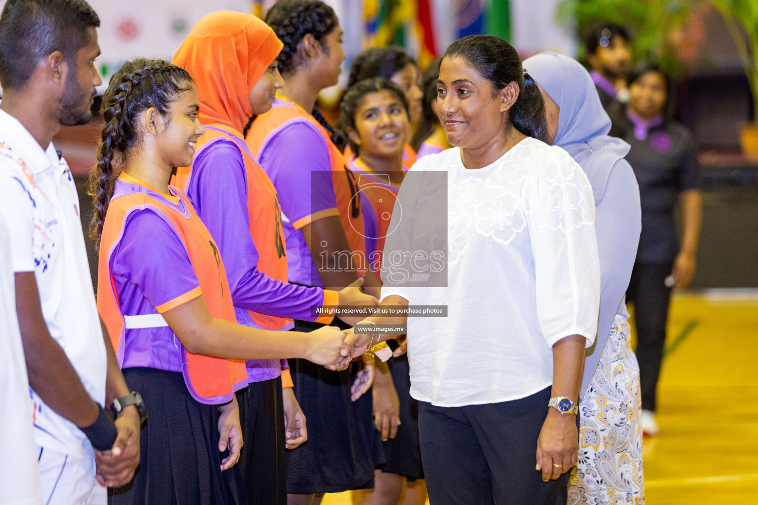 Final of 24th Interschool Netball Tournament 2023 was held in Social Center, Male', Maldives on 7th November 2023. Photos: Nausham Waheed / images.mv