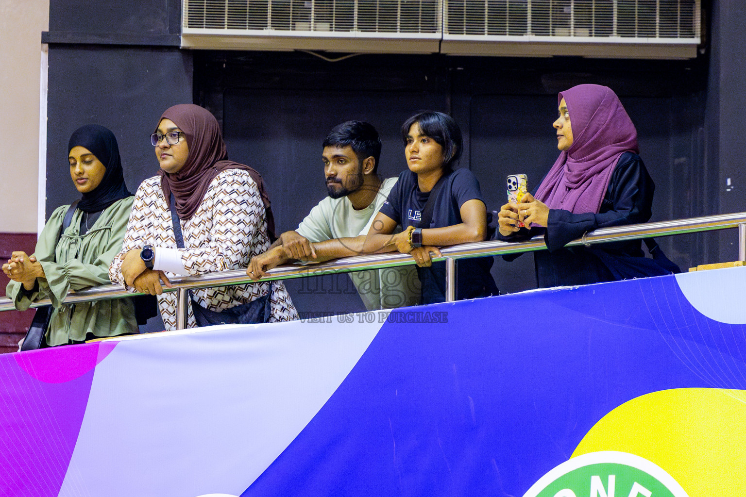 Matrix vs Club green streets in 1st division Final of National Netball Tournament 2025 held in Social Center at Male', Maldives on Thursday, 29th May 2025. Photos: Nausham Waheed / images.mv