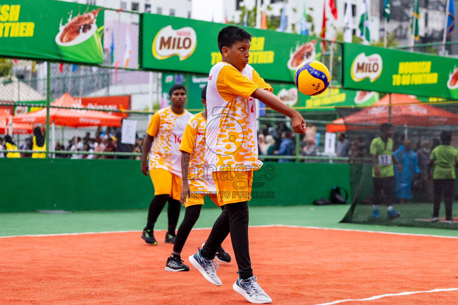 Day 2 of Interschool Volleyball Tournament 2024 was held in Ekuveni Volleyball Court at Male', Maldives on Sunday, 24th November 2024. Photos: Nausham Waheed / images.mv