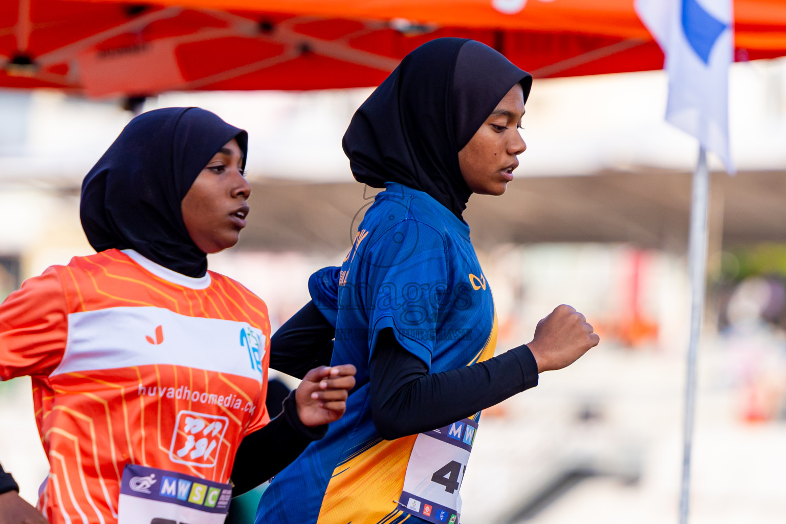 Day 3 of MWSC Interschool Athletics Championships 2024 held in Hulhumale Running Track, Hulhumale, Maldives on Monday, 11th November 2024. Photos by: Nausham Waheed / Images.mv