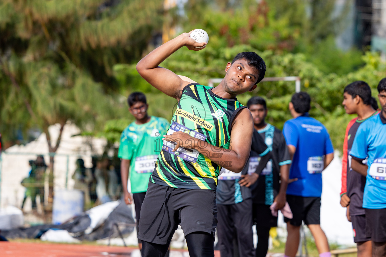 Day 1 of MWSC Interschool Athletics Championships 2024 held in Hulhumale Running Track, Hulhumale, Maldives on Saturday, 9th November 2024. 
Photos by: Ismail Thoriq, Hassan Simah / Images.mv