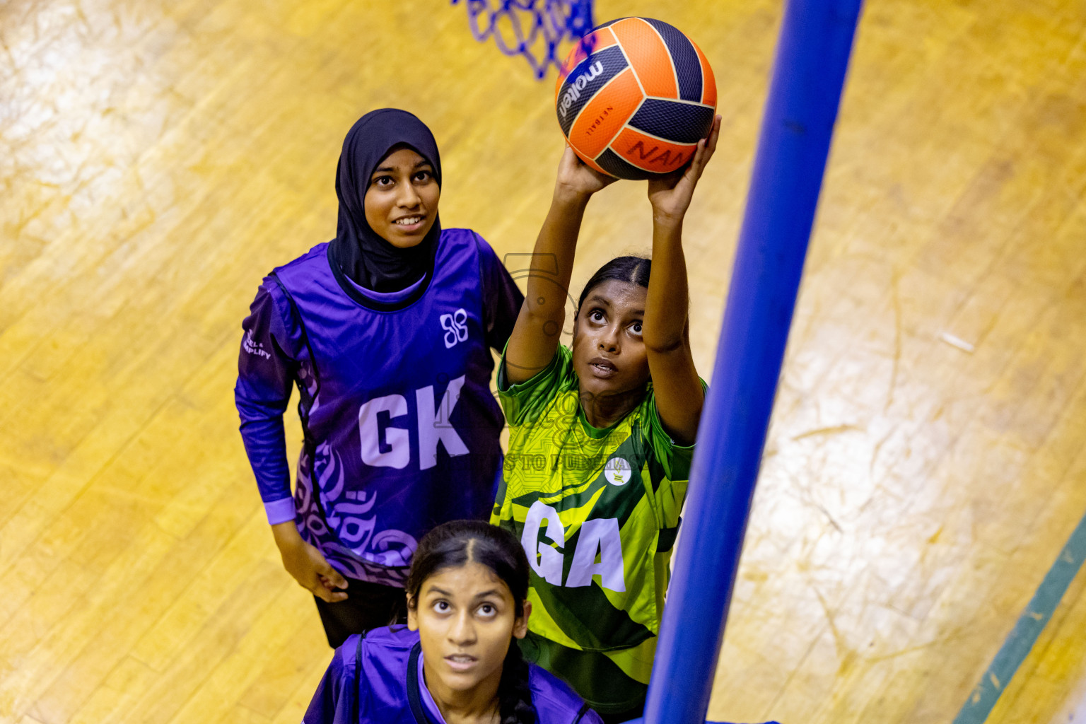 Day 7 of 25th Inter-School Netball Tournament was held in Social Center at Male', Maldives on Saturday, 17th August 2024. Photos: Nausham Waheed / images.mv