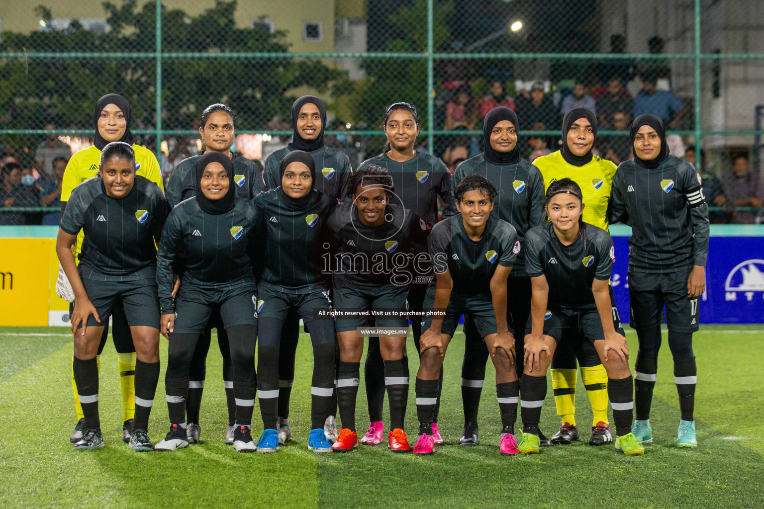 Club WAMCO vs DSC in the Semi Finals of 18/30 Women's Futsal Fiesta 2021 held in Hulhumale, Maldives on 14th December 2021. Photos: Shu Abdul Sattar / images.mv