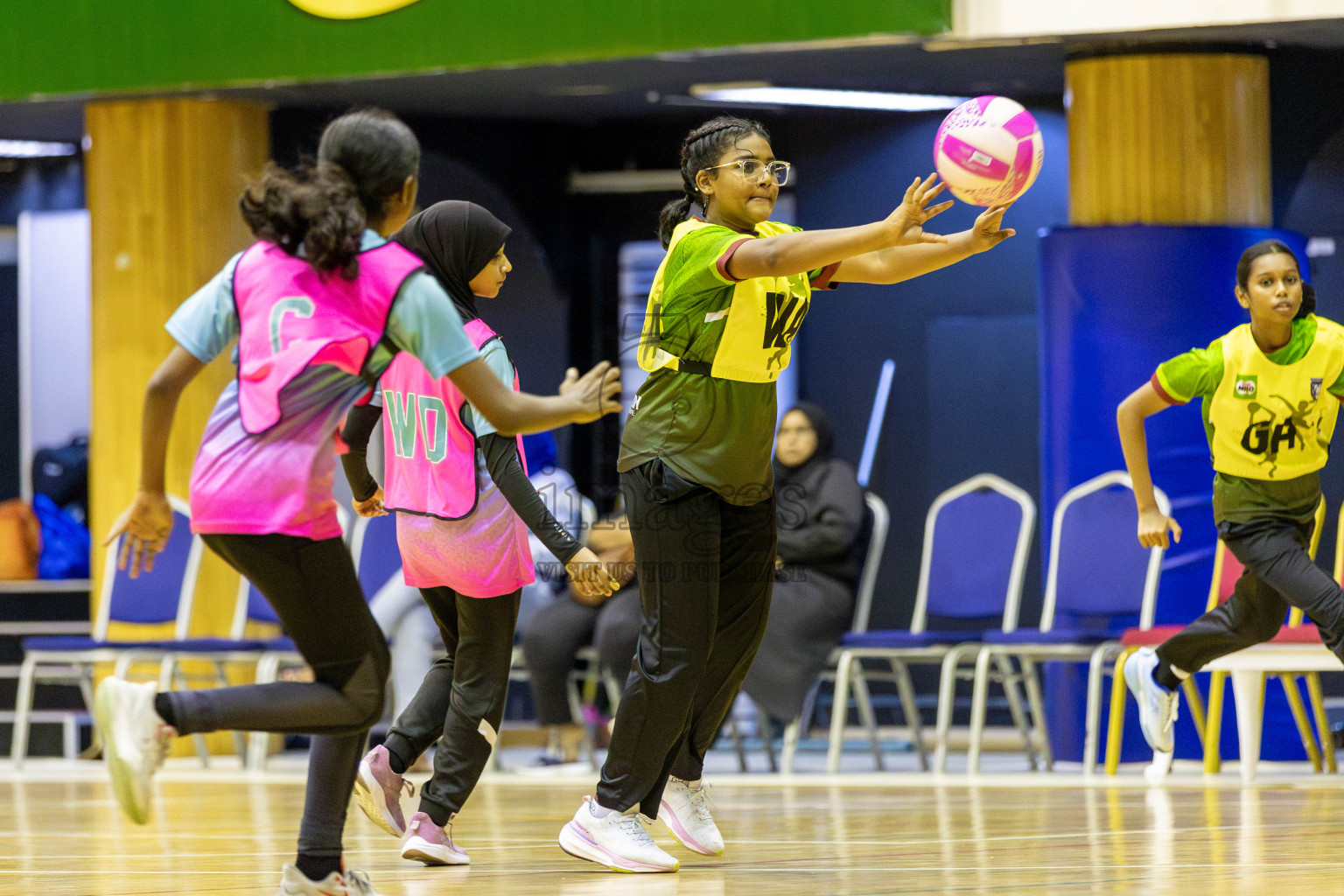 FIONTI Sports Club vs Netkids C in Day 2 of 3rd Junior Championship - Netball association of Maldives, held at Social Center on Monday 20th January 2025 . Photos by Shuu Abdul Sattar