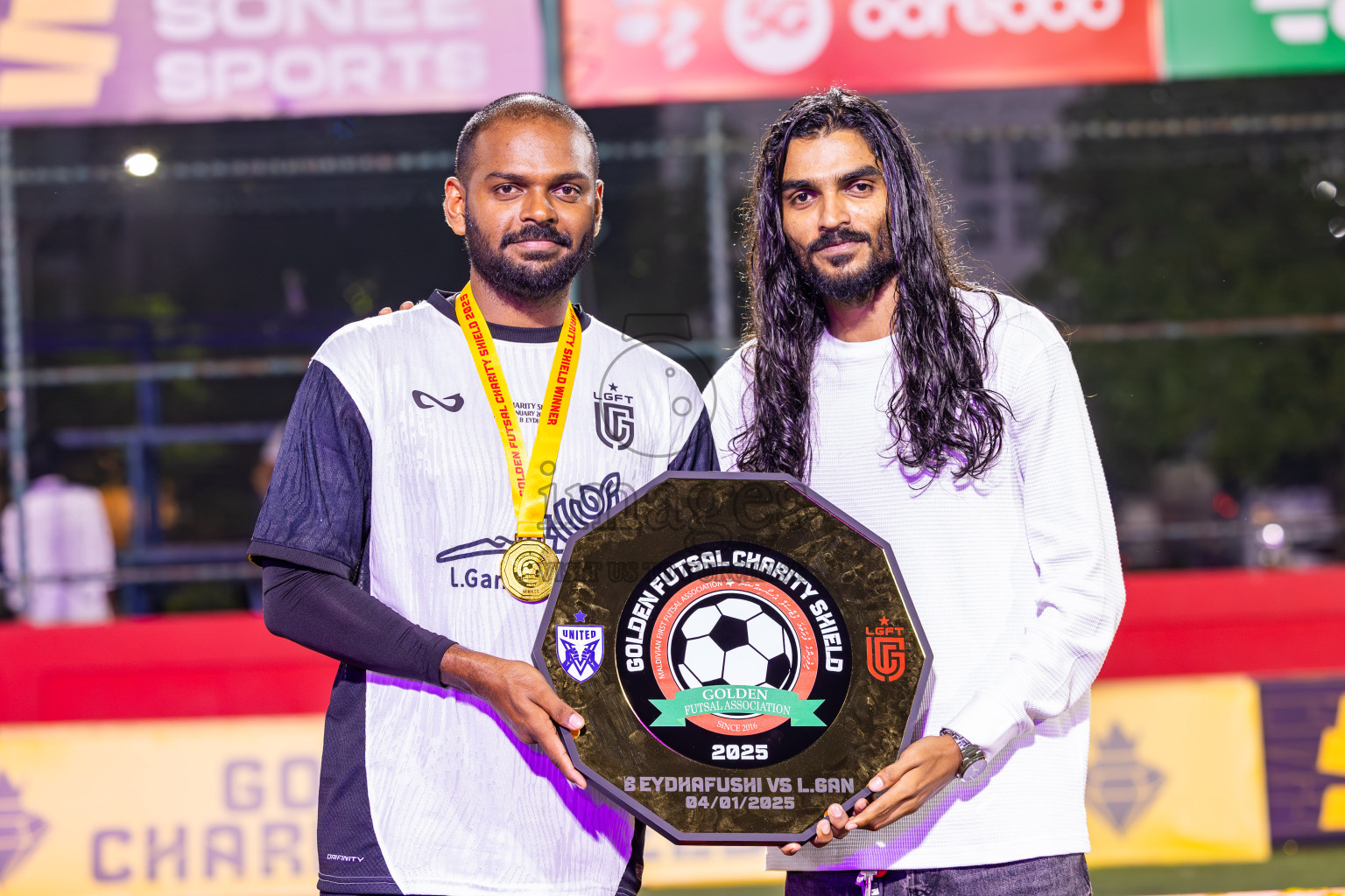 Opening of Golden Futsal Challenge 2025 with Charity Shield Match between L.Gan vs B.Eydhafushi was held on Saturday, 4th January 2025, in Hulhumale', Maldives Photos: Ismail Thoriq / images.mv