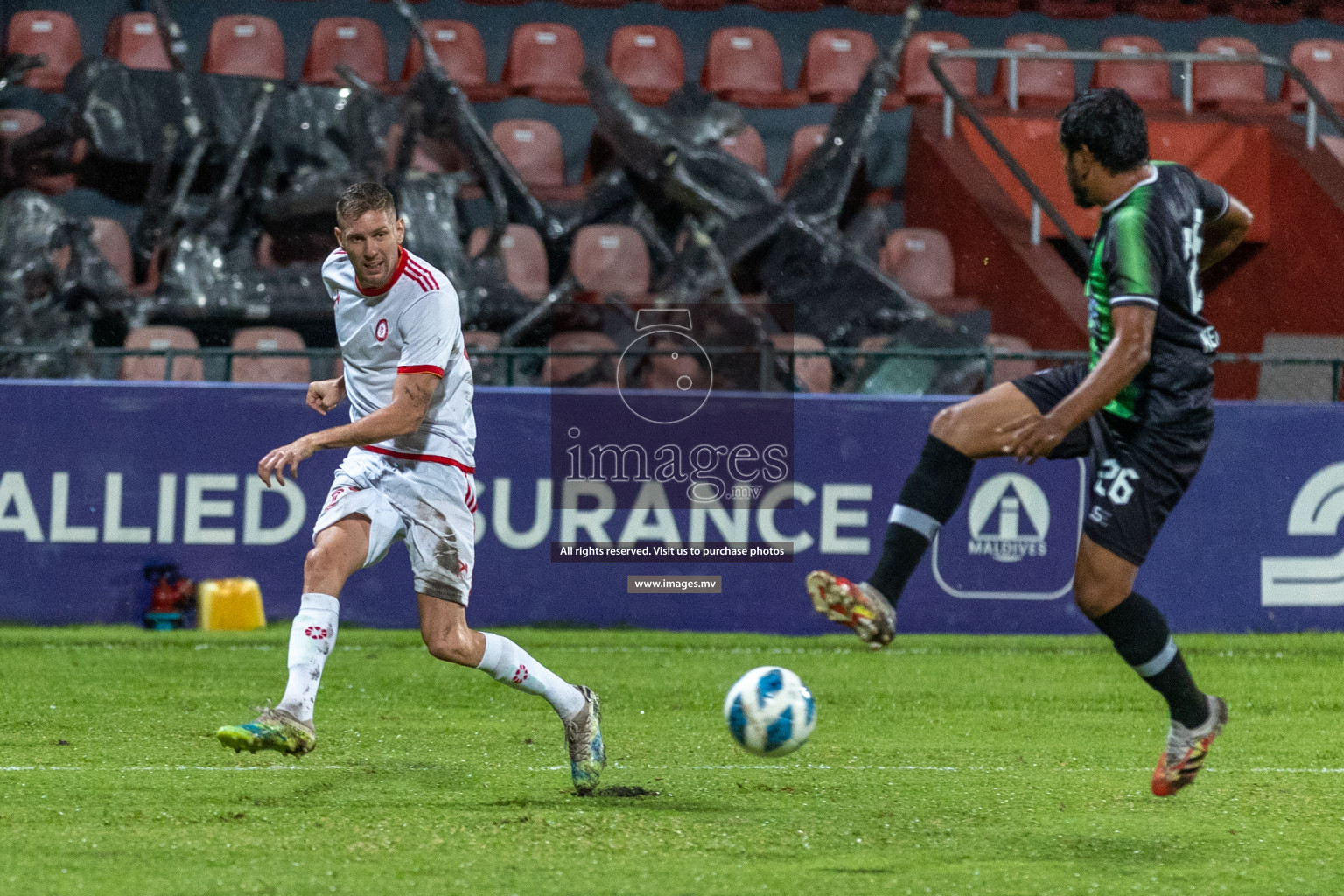 JJ Sports Club vs Buru Sports Club in the 2nd Division 2022 on 18th July 2022, held in National Football Stadium, Male', Maldives Photos: Hassan Simah / Images.mv