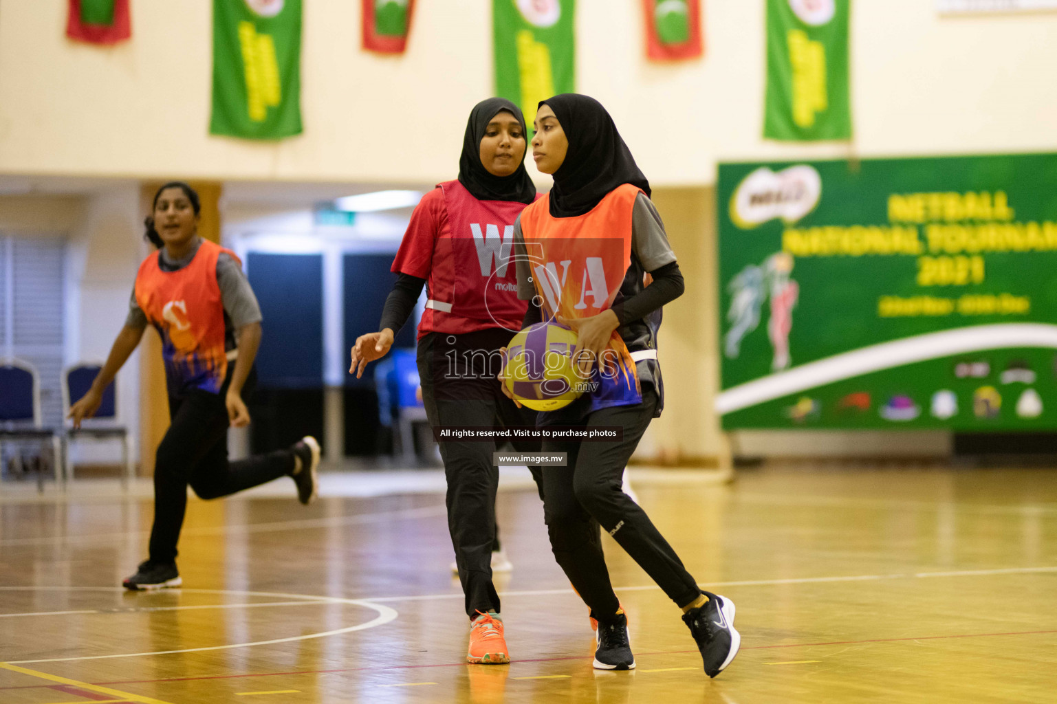 Milo National Netball Tournament 1st December 2021 at Social Center Indoor Court, Male, Maldives. Photos: Maanish/ Images Mv