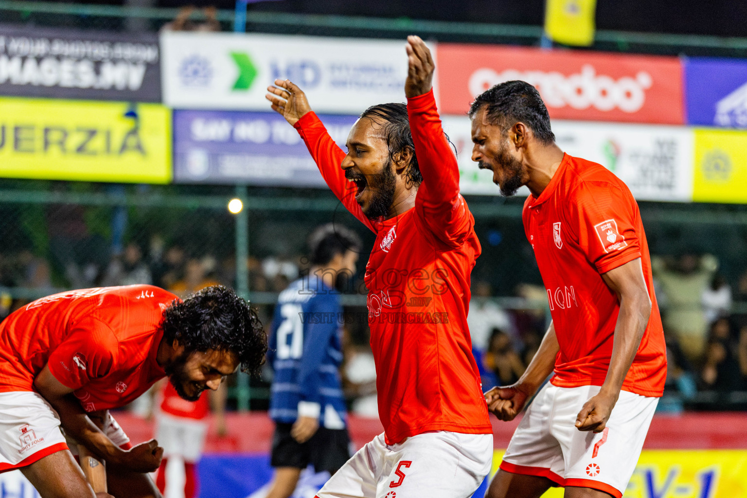 K Gaafaru vs B Eydhafushi in Semi Finals of Golden Futsal Challenge 2024 which was held on Monday, 4th March 2024, in Hulhumale', Maldives. Photos: Nausham Waheed / images.mv