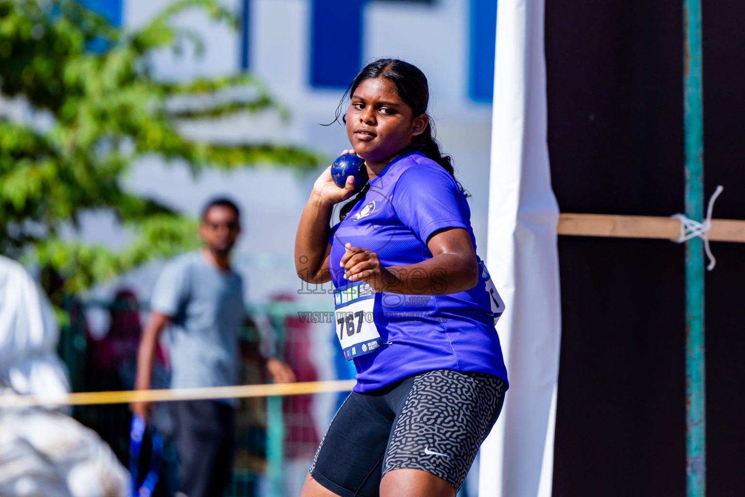 Day 3 of MWSC Interschool Athletics Championships 2024 held in Hulhumale Running Track, Hulhumale, Maldives on Monday, 11th November 2024. Photos by:  Nausham Waheed / Images.mv