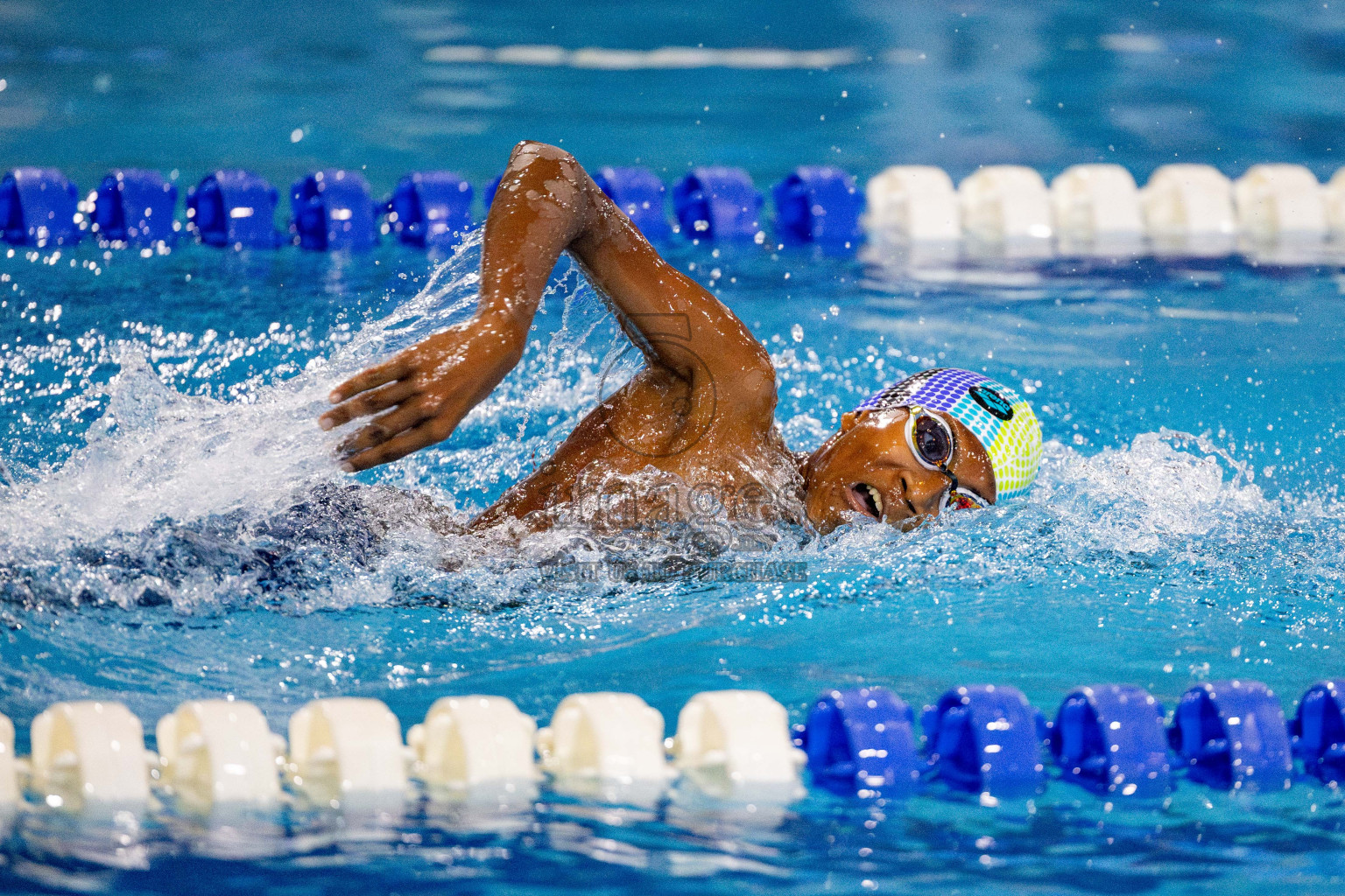 Day 4 of National Swimming Championship 2024 held in Hulhumale', Maldives on Monday, 16th December 2024. Photos: Hassan Simah / images.mv